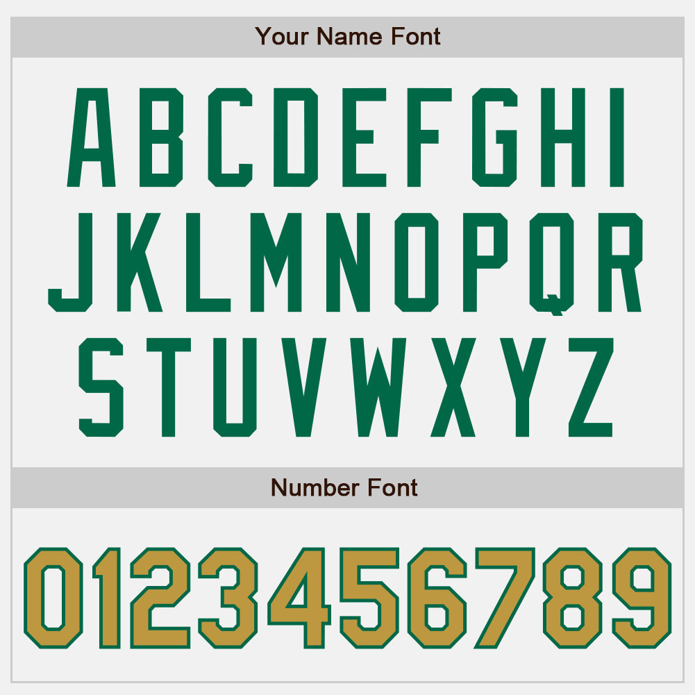 Custom White Old Gold Pinstripe Kelly Green Authentic Two Tone Baseball Jersey - Sky-Custom