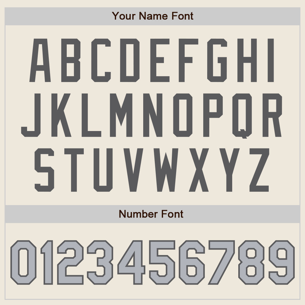 Custom Cream Steel Gray Pinstripe Gray Authentic Two Tone Baseball Jersey - Sky-Custom