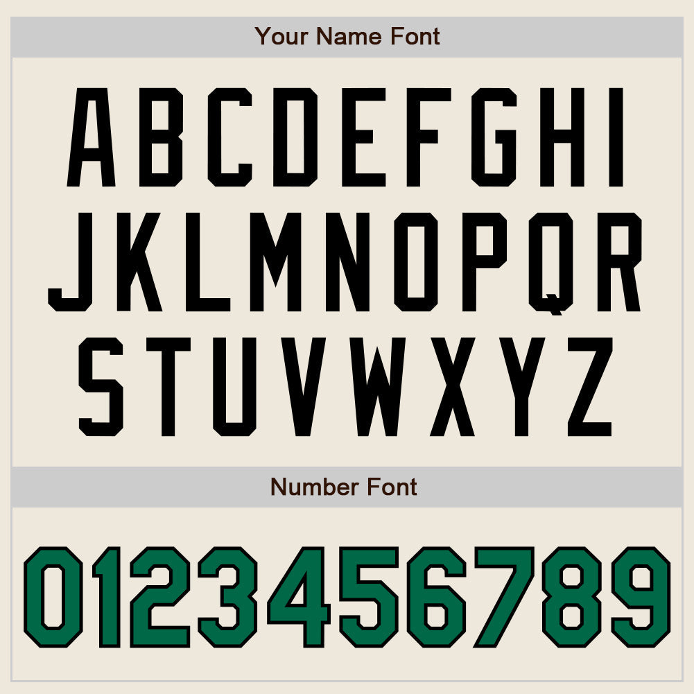 Custom Cream Kelly Green Pinstripe Black Authentic Two Tone Baseball Jersey - Sky-Custom