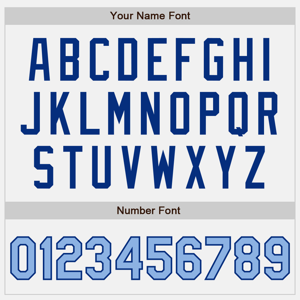 Custom White Light Blue Pinstripe Royal Authentic Two Tone Baseball Jersey - Sky-Custom