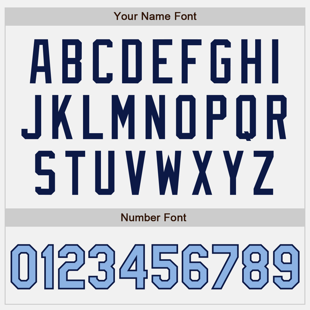 Custom White Light Blue Pinstripe Navy Authentic Two Tone Baseball Jersey - Sky-Custom