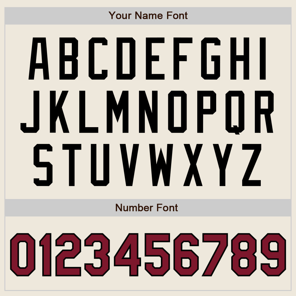 Custom Cream Crimson Pinstripe Black Authentic Two Tone Baseball Jersey - Sky-Custom