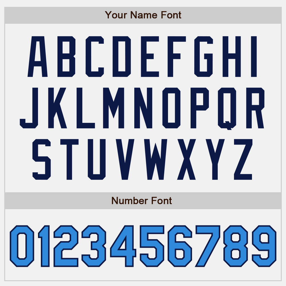 Custom White Electric Blue Pinstripe Navy Authentic Two Tone Baseball Jersey - Sky-Custom