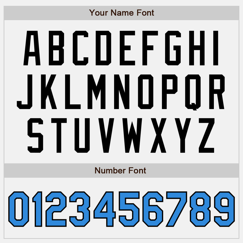 Custom White Electric Blue Pinstripe Black Authentic Two Tone Baseball Jersey - Sky-Custom