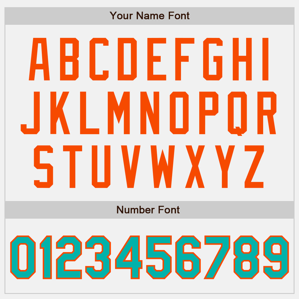 Custom White Aqua Pinstripe Orange Authentic Two Tone Baseball Jersey - Sky-Custom