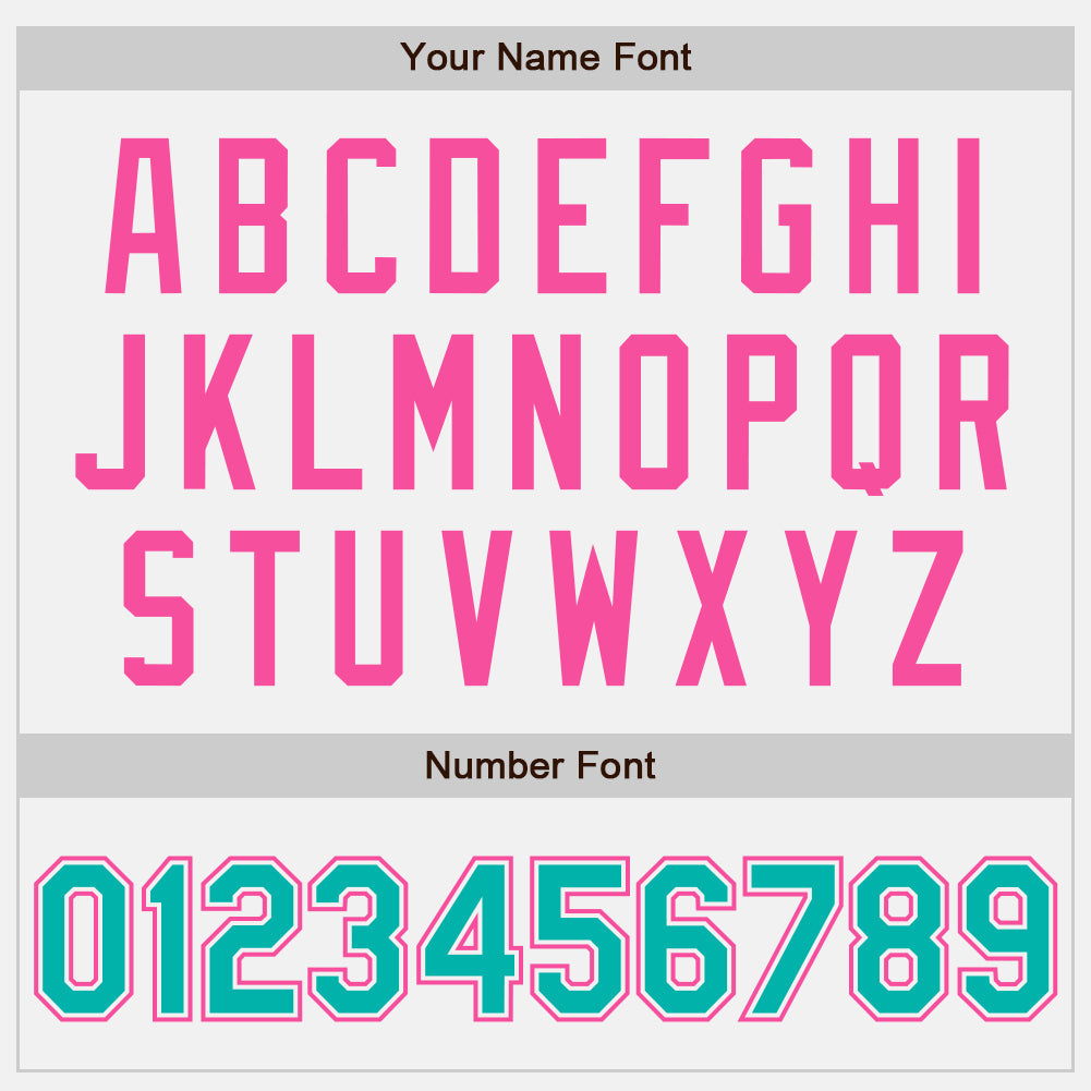 Custom White Aqua Pinstripe Pink Authentic Two Tone Baseball Jersey - Sky-Custom