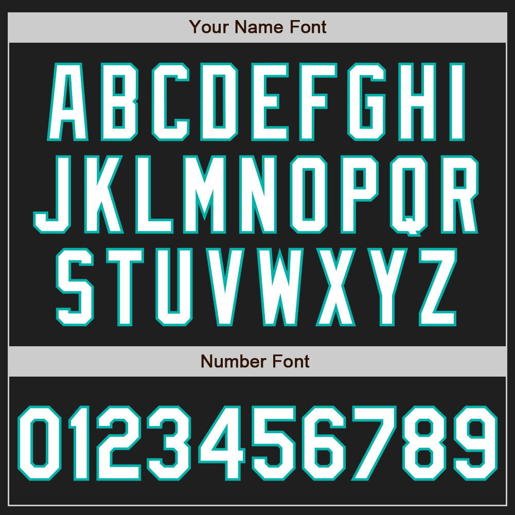 Custom Black Aqua Pinstripe White Authentic Two Tone Baseball Jersey - Sky-Custom