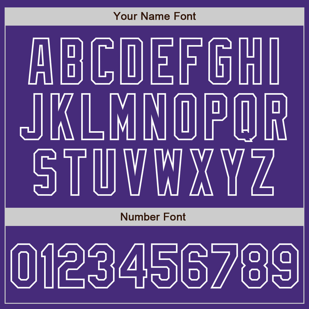 Custom Purple White Pinstripe White Authentic Two Tone Baseball Jersey - Sky-Custom