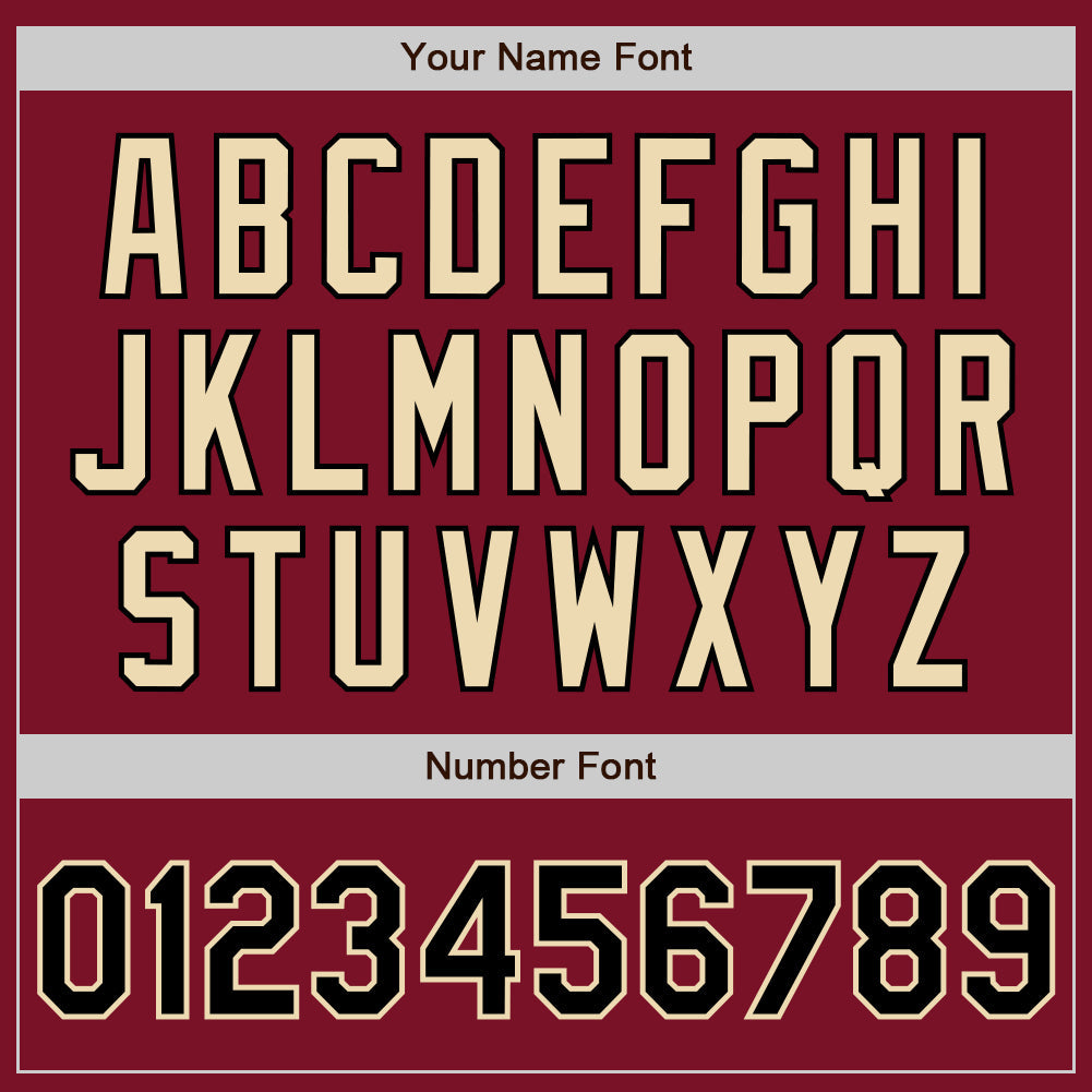 Custom Crimson Black Pinstripe Cream Authentic Two Tone Baseball Jersey - Sky-Custom