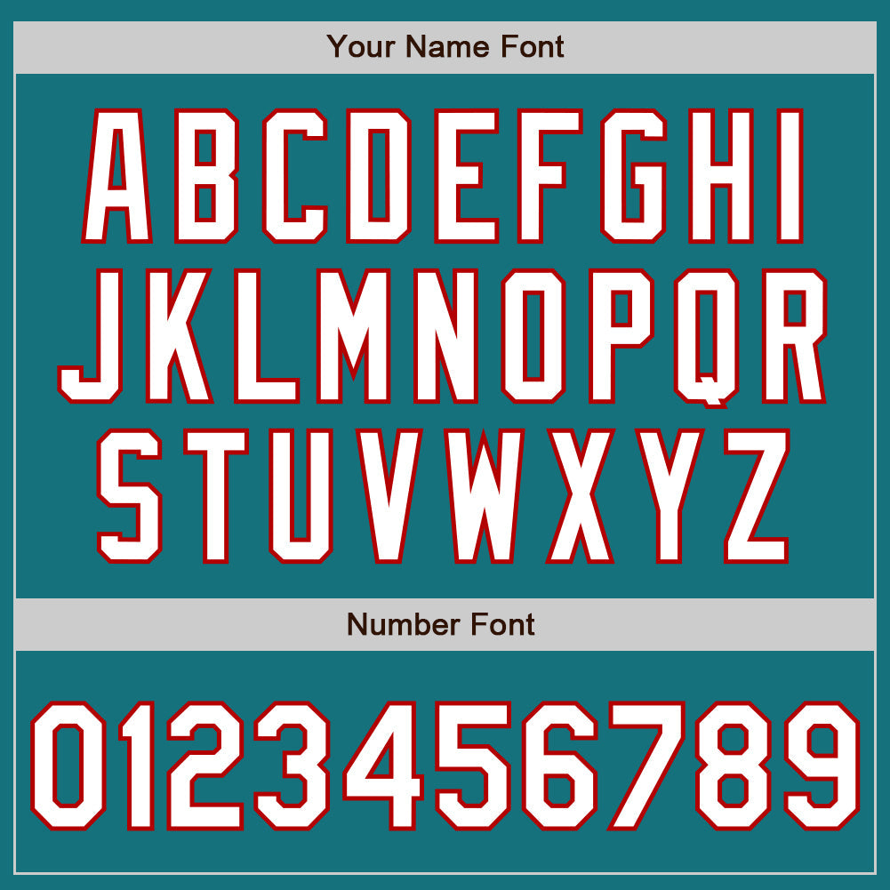 Custom Teal Red Pinstripe White Authentic Two Tone Baseball Jersey - Sky-Custom