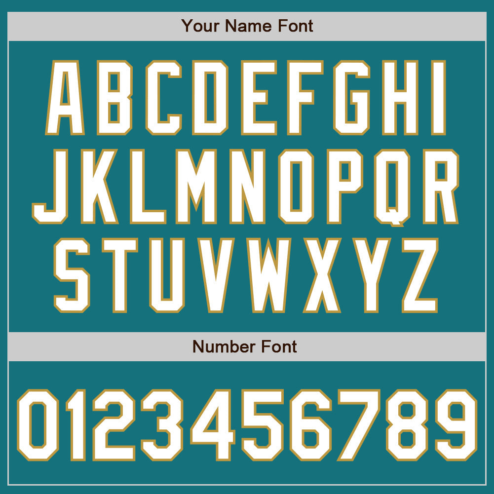 Custom Teal Old Gold Pinstripe White Authentic Two Tone Baseball Jersey - Sky-Custom