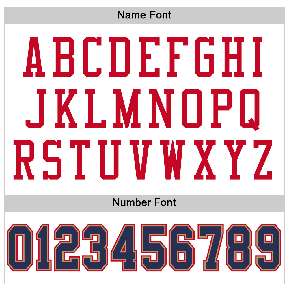 Custom White Navy-Red Mesh Authentic Throwback Football Jersey - Sky-Custom