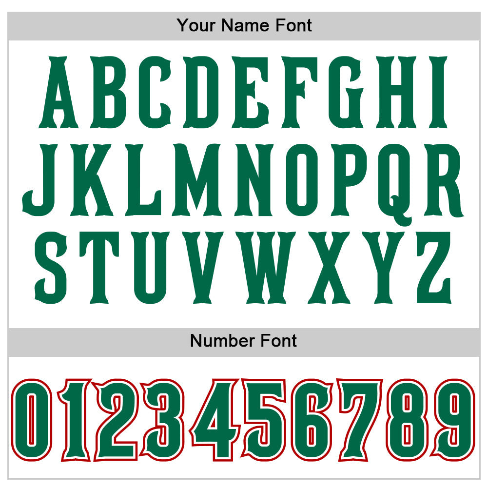 Custom White Kelly Green-Red Authentic Sleeveless Baseball Jersey - Sky-Custom