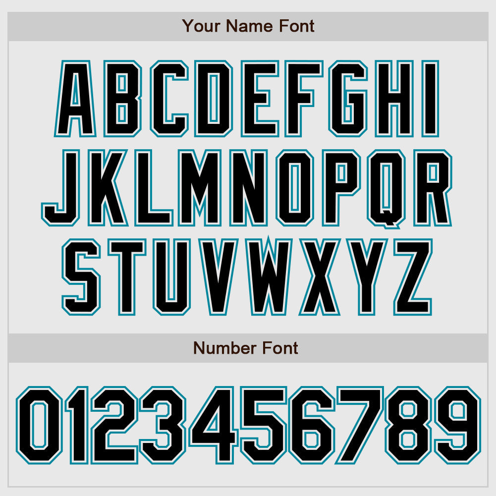 Custom White Black Pinstripe Black-Teal Authentic Baseball Jersey - Sky-Custom