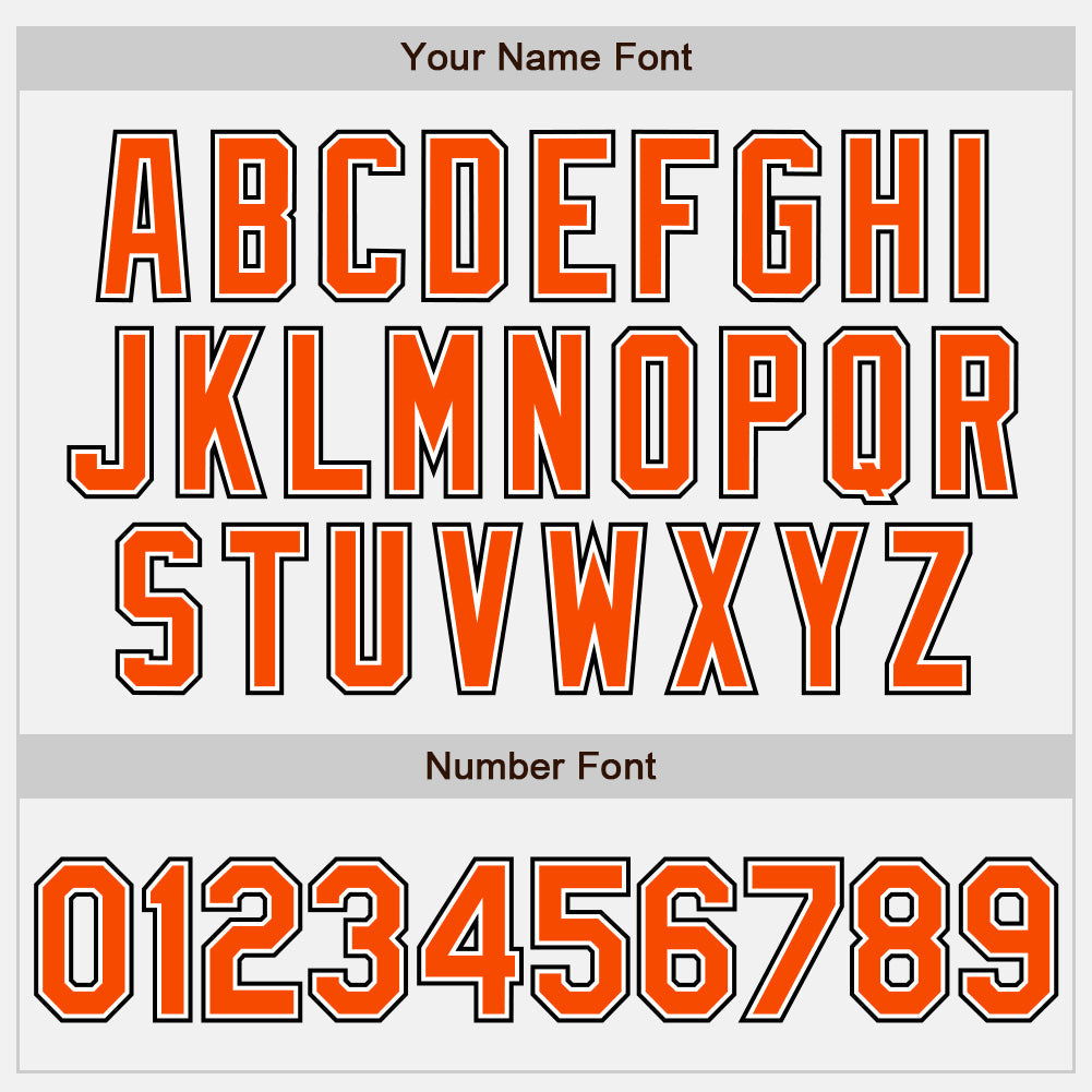 Custom White Orange Pinstripe Orange-Black Authentic Baseball Jersey - Sky-Custom
