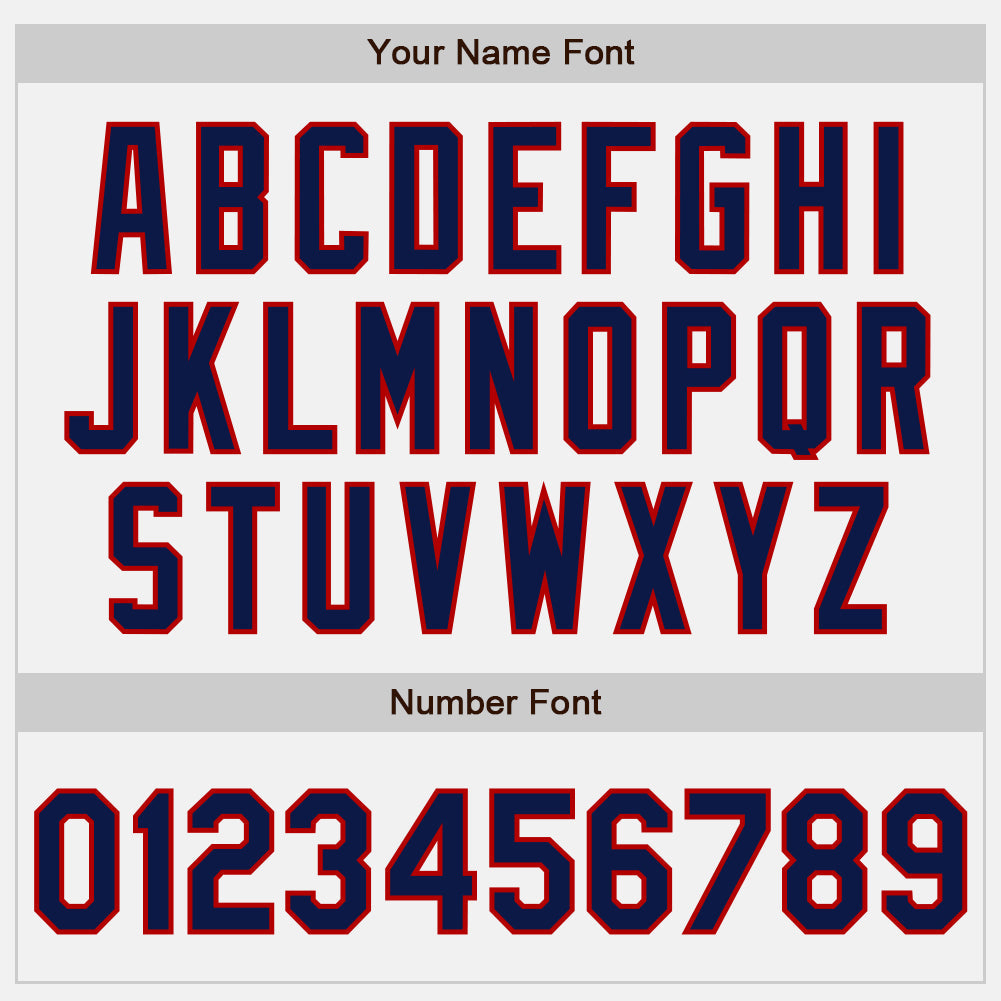 Custom White Navy Pinstripe Navy-Red Authentic Baseball Jersey - Sky-Custom