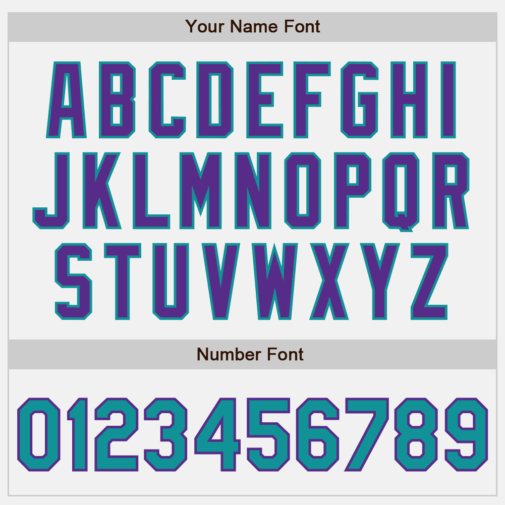 Custom White Purple Pinstripe Teal Authentic Baseball Jersey - Sky-Custom