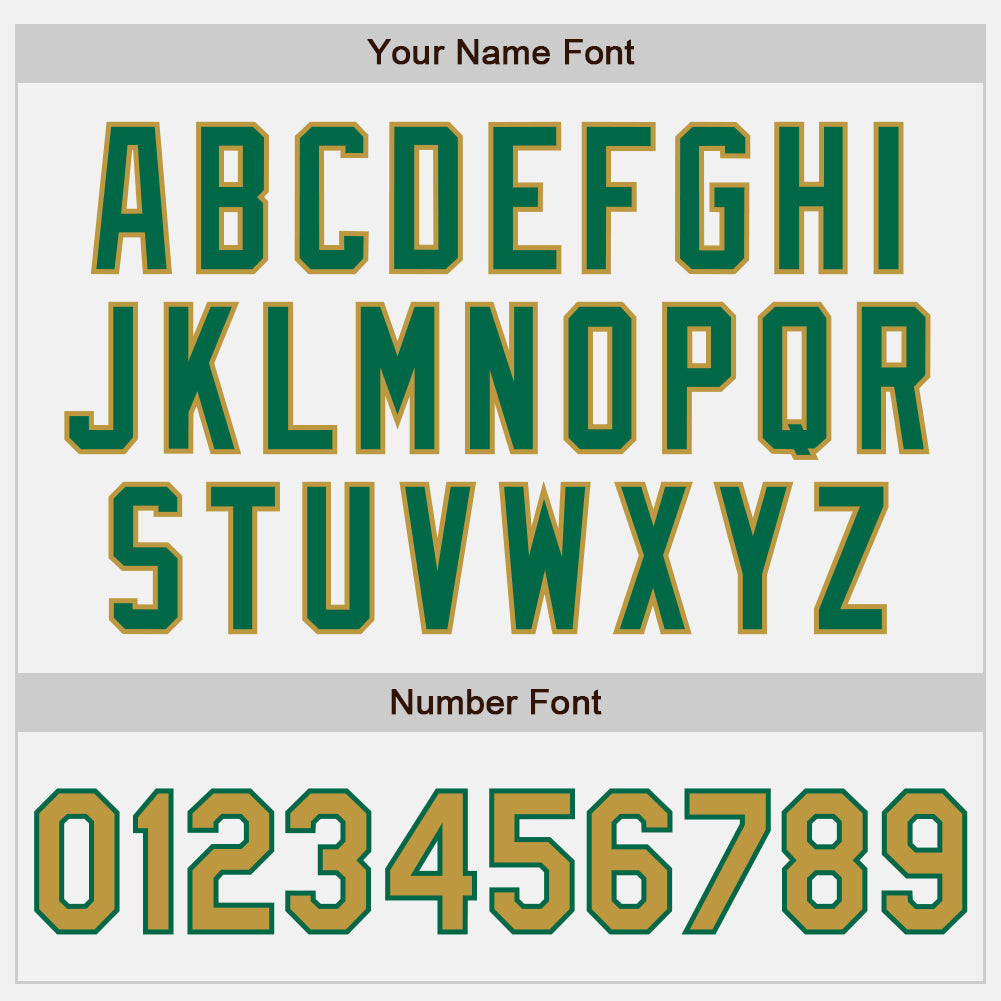 Custom White Kelly Green Pinstripe Old Gold Authentic Baseball Jersey - Sky-Custom