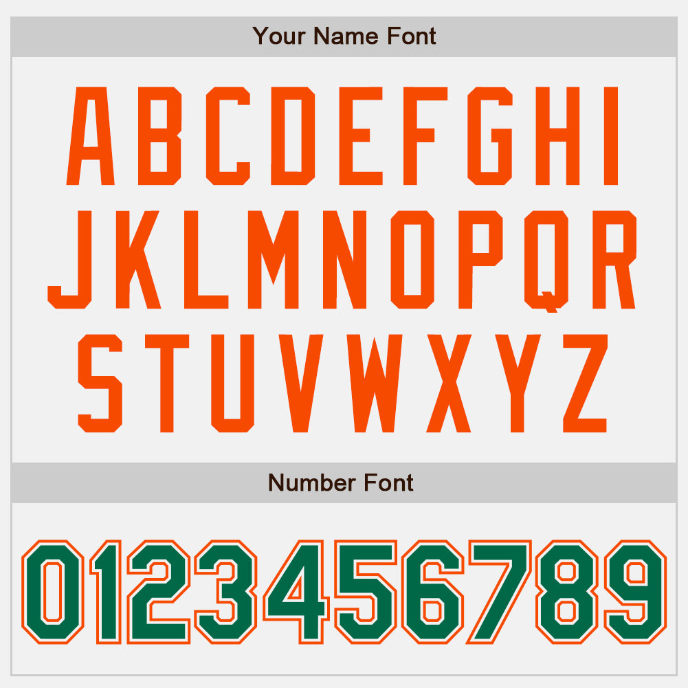 Custom White Kelly Green Pinstripe Kelly Green-Orange Authentic Baseball Jersey - Sky-Custom