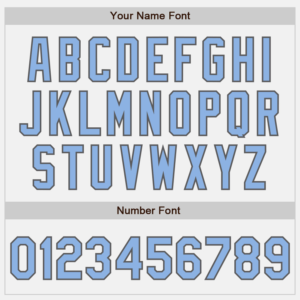 Custom White Light Blue Pinstripe Light Blue-Steel Gray Authentic Baseball Jersey - Sky-Custom