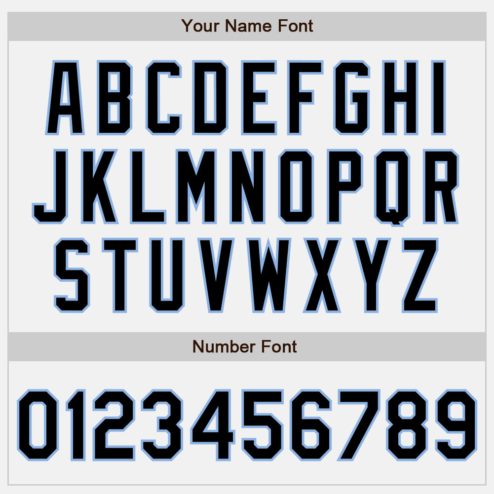 Custom White Light Blue Pinstripe Black Authentic Baseball Jersey - Sky-Custom