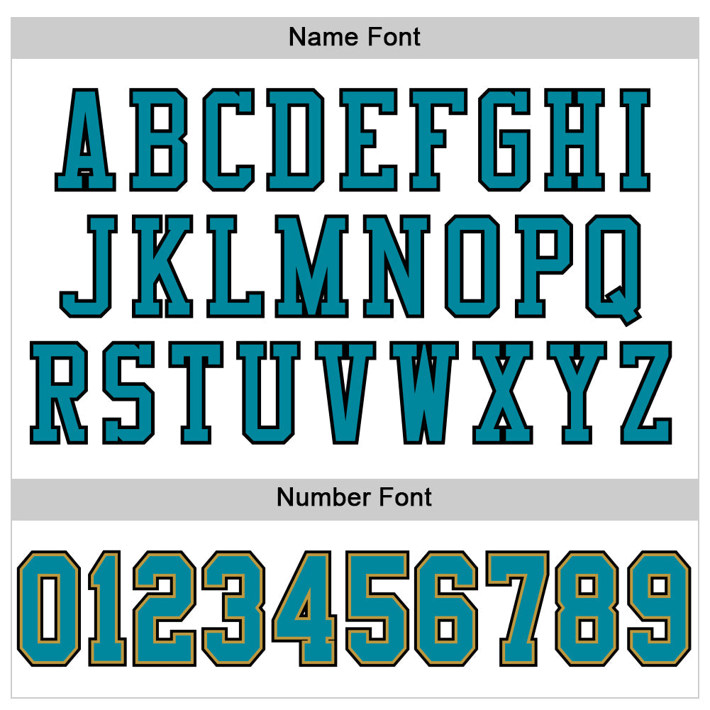 Custom White Teal Old Gold-Black Mesh Authentic Football Jersey - Sky-Custom
