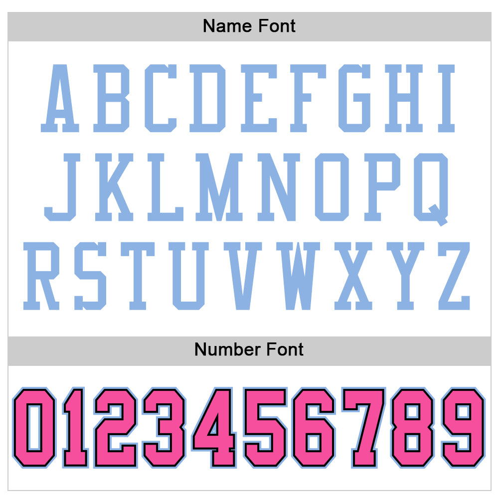 Custom White Pink Black-Light Blue Mesh Authentic Football Jersey - Sky-Custom