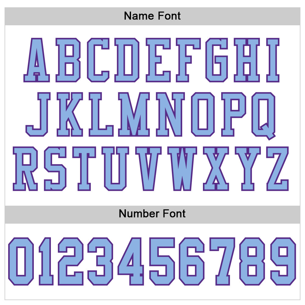 Custom White Light Blue-Purple Mesh Authentic Football Jersey - Sky-Custom