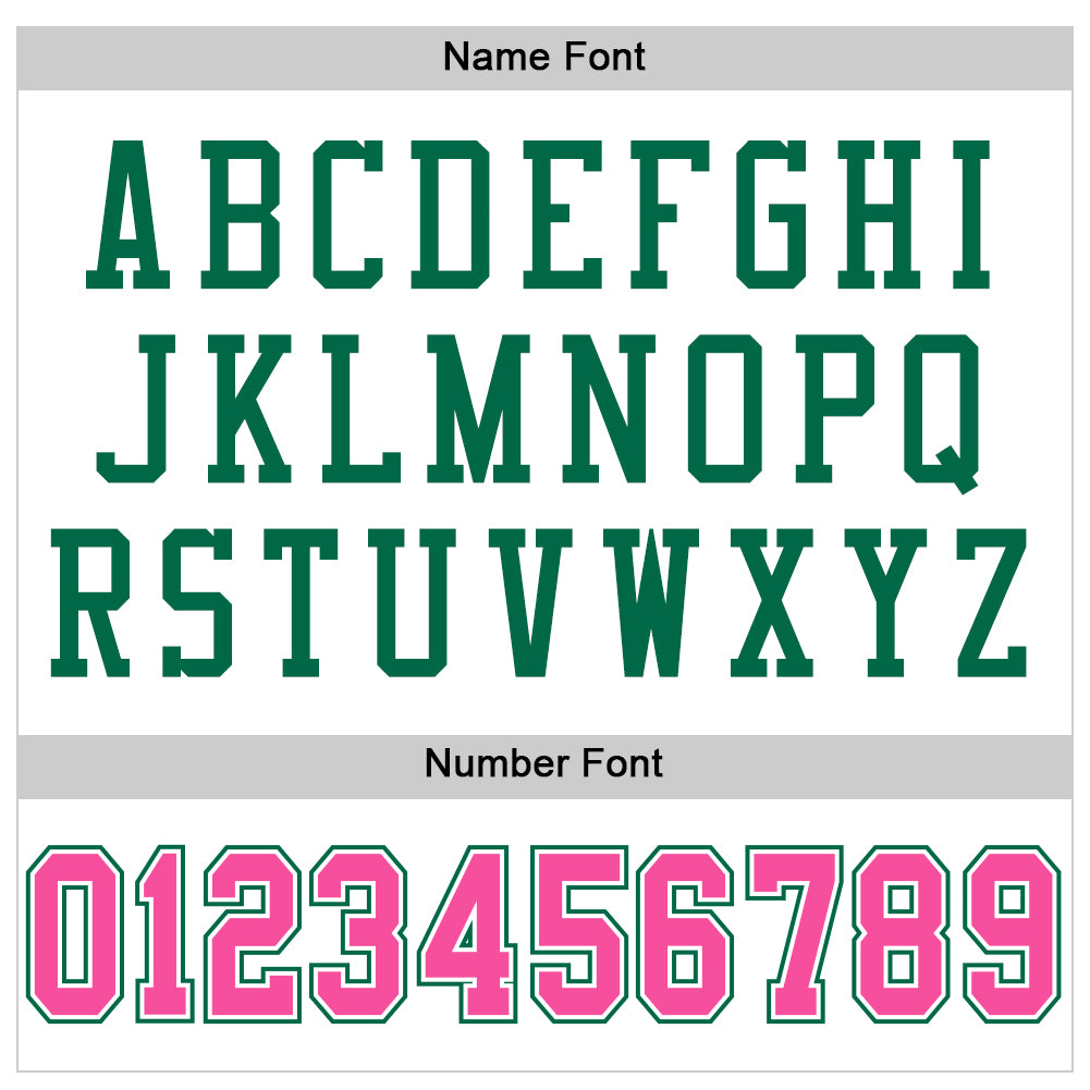 Custom White Pink-Kelly Green Mesh Authentic Football Jersey - Sky-Custom