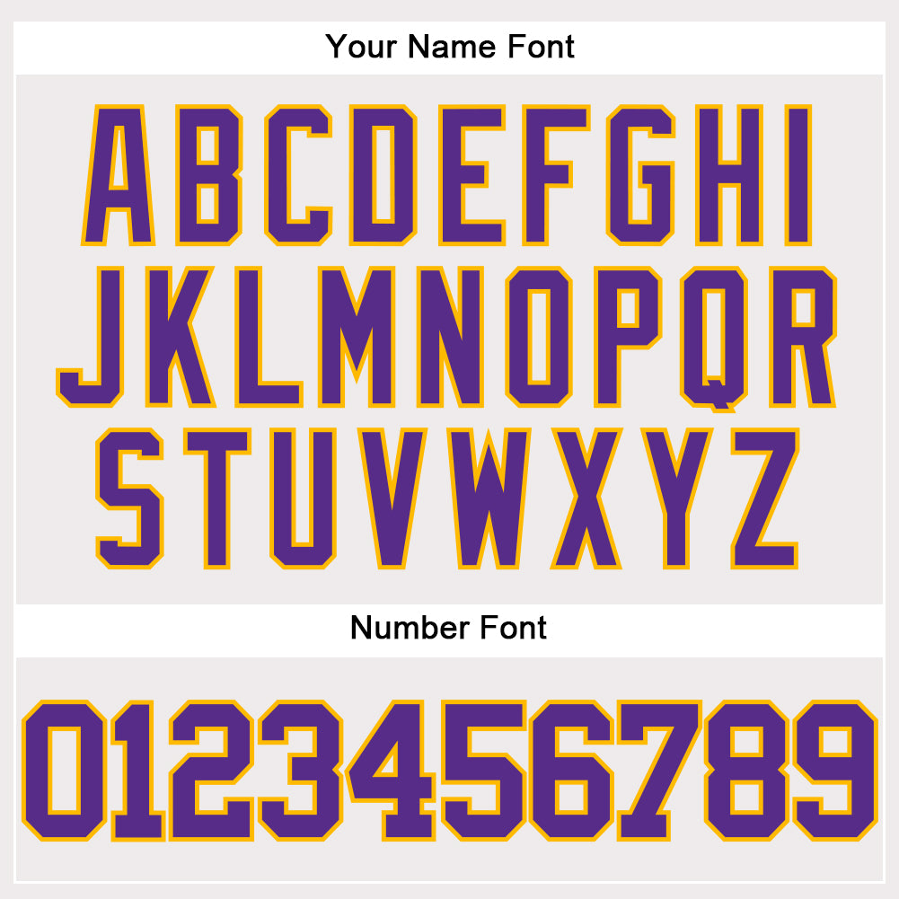 Custom White Purple-Gold Authentic Baseball Jersey - Sky-Custom