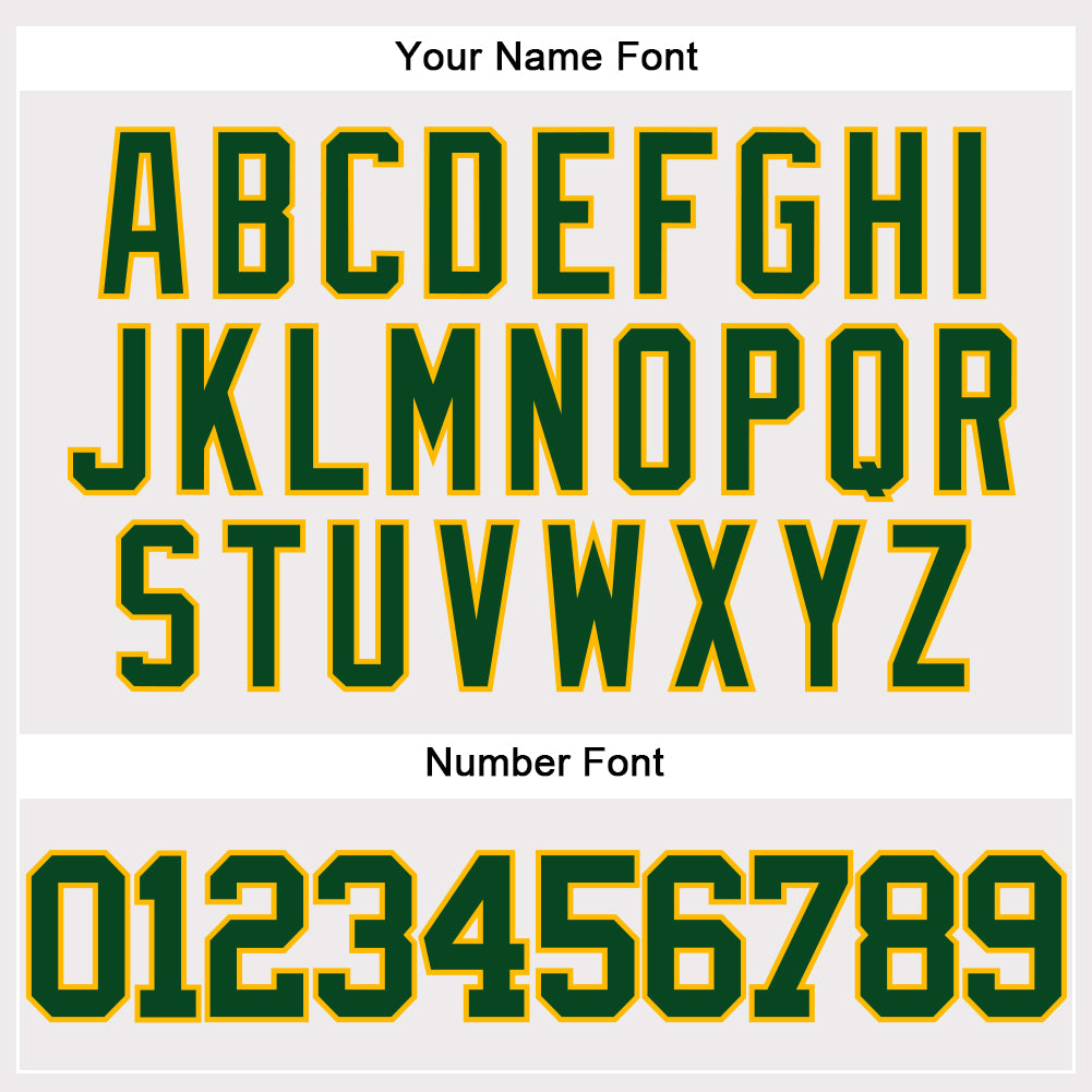 Custom White Green-Gold Authentic Baseball Jersey - Sky-Custom