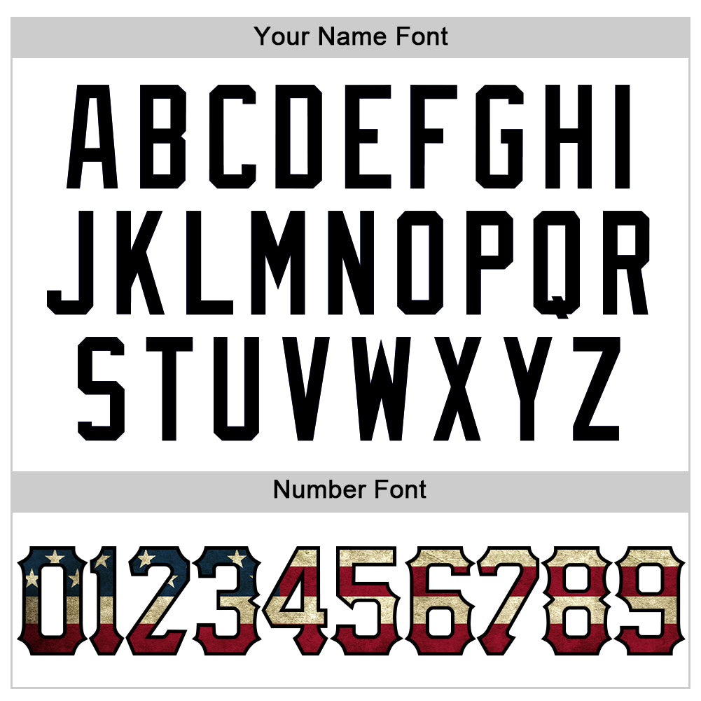 Custom White Black Pinstripe Vintage USA Flag Authentic Sleeveless Baseball Jersey - Sky-Custom