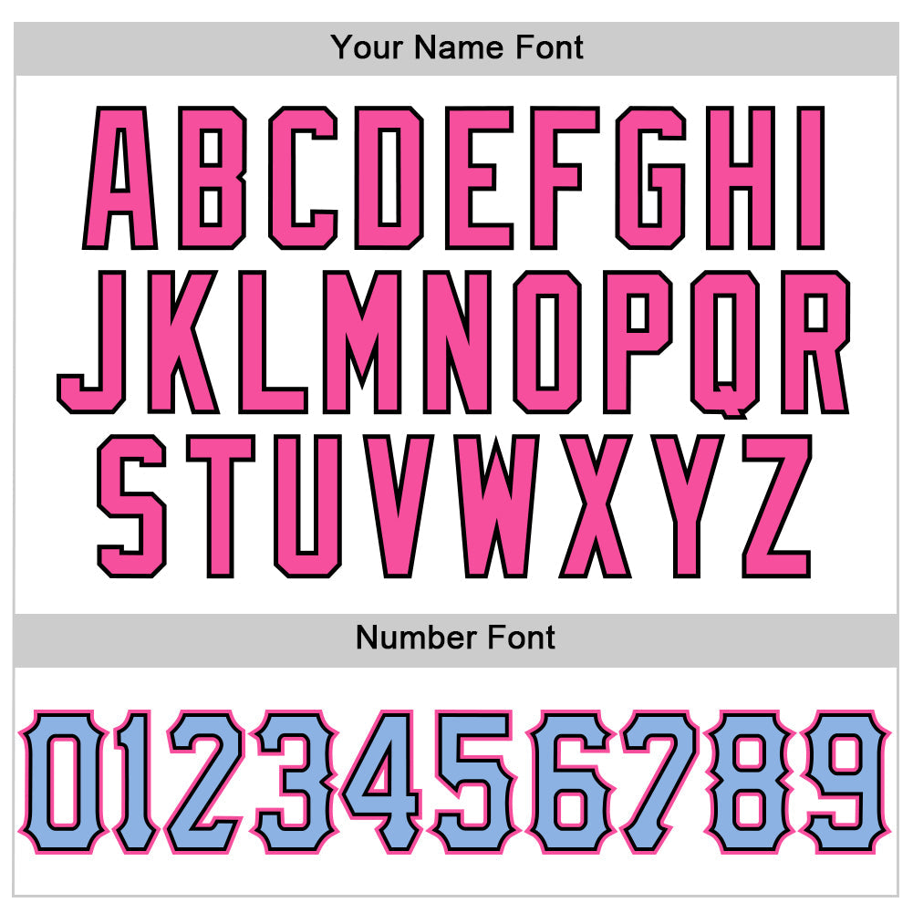 Custom White Black Pinstripe Light Blue-Pink Authentic Sleeveless Baseball Jersey - Sky-Custom