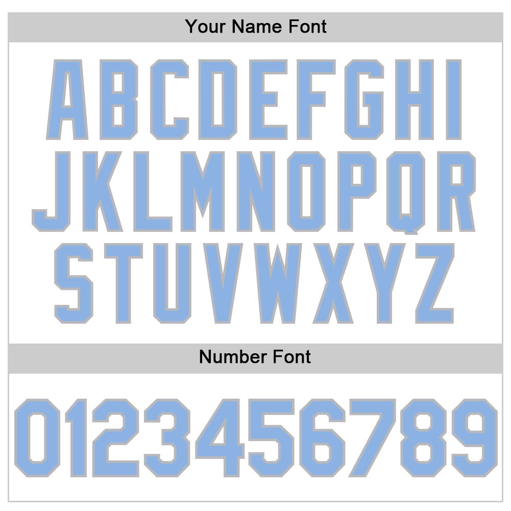 Custom White Light Blue Pinstripe Gray Authentic Sleeveless Baseball Jersey - Sky-Custom