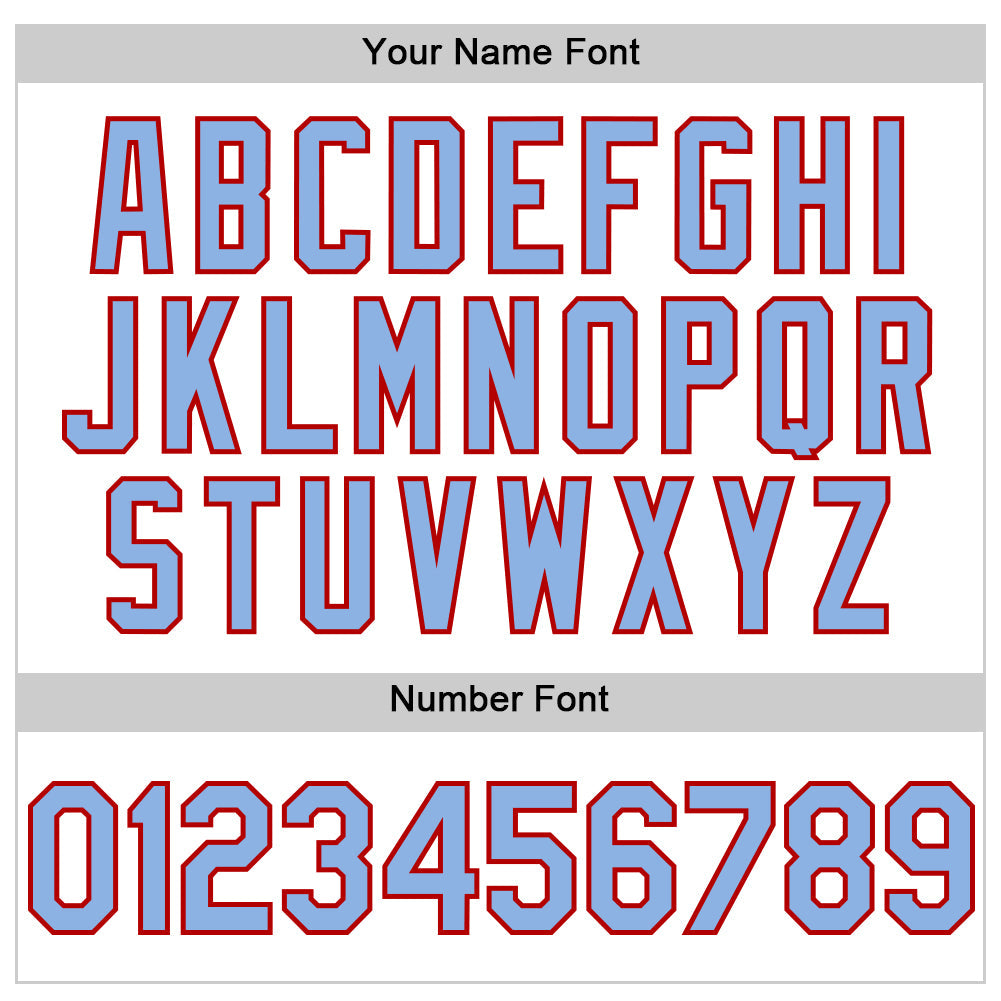 Custom White Light Blue Pinstripe Red Authentic Sleeveless Baseball Jersey - Sky-Custom