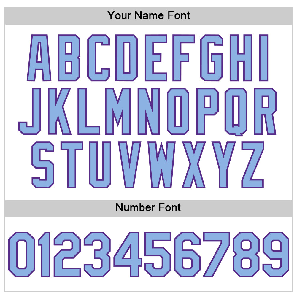 Custom White Light Blue Pinstripe Purple Authentic Sleeveless Baseball Jersey - Sky-Custom