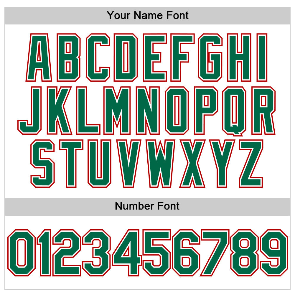 Custom White Kelly Green Pinstripe Red Authentic Sleeveless Baseball Jersey - Sky-Custom