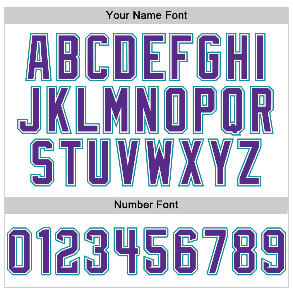 Custom White Purple Pinstripe Teal Authentic Sleeveless Baseball Jersey - Sky-Custom