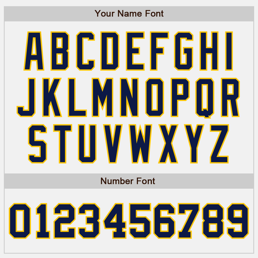 Custom White Navy Pinstripe Yellow Authentic Baseball Jersey - Sky-Custom