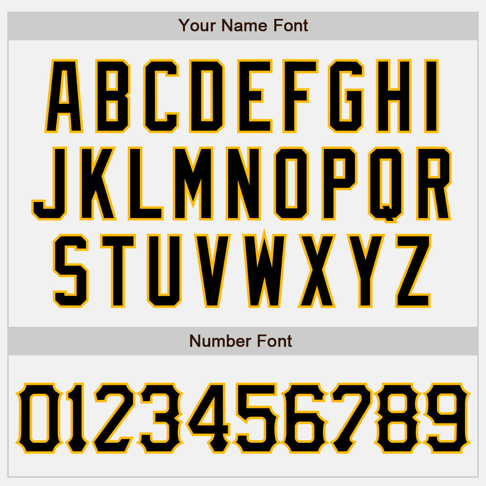 Custom White (Black Gold Pinstripe) Black-Gold Authentic Baseball Jersey - Sky-Custom