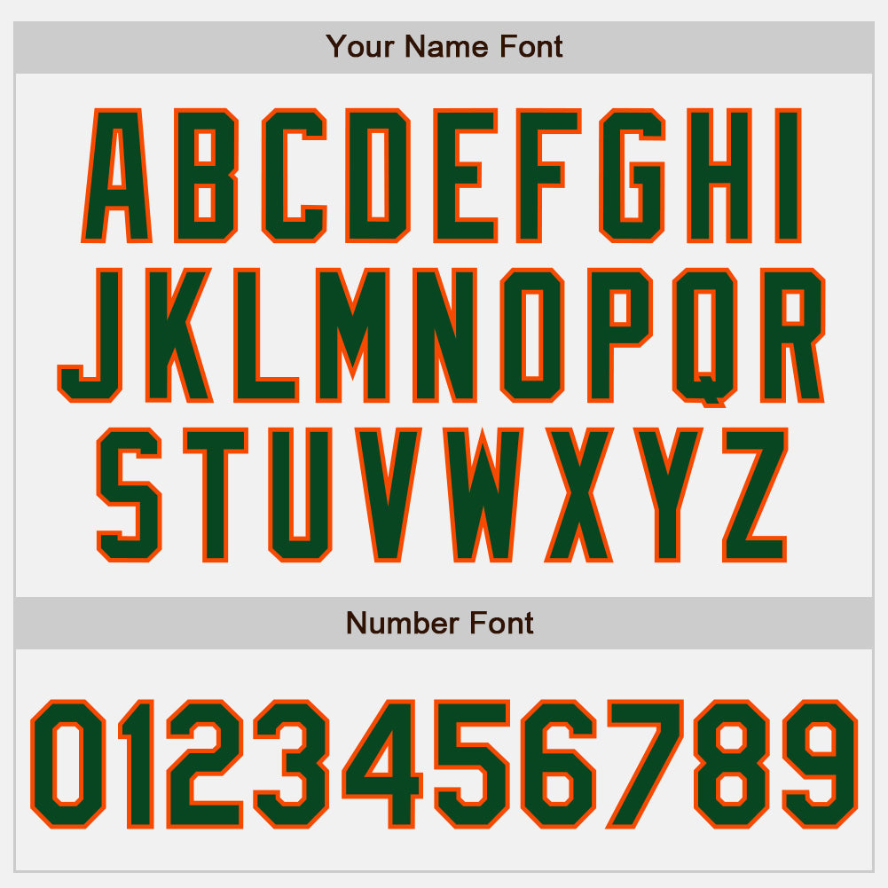 Custom White (Green Orange Pinstripe) Green-Orange Authentic Baseball Jersey - Sky-Custom