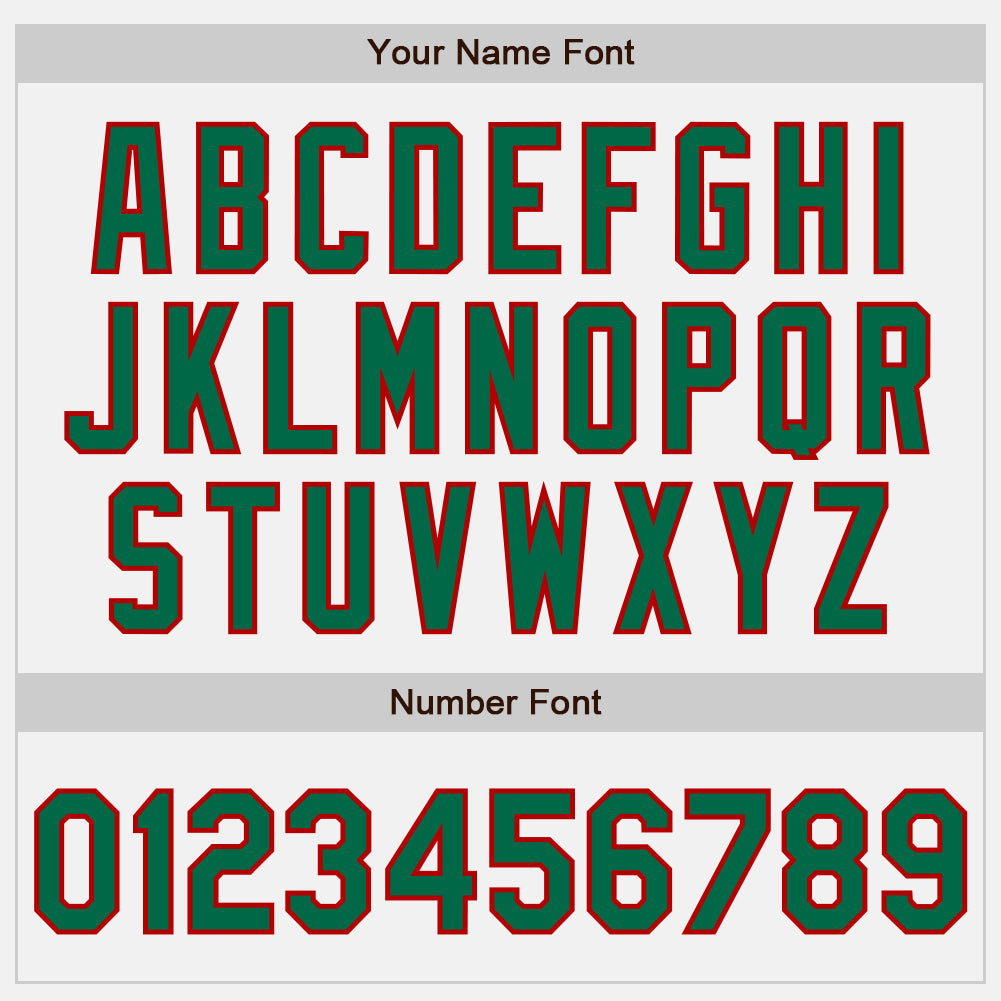 Custom White (Kelly Green Red Pinstripe) Kelly Green-Red Authentic Baseball Jersey - Sky-Custom