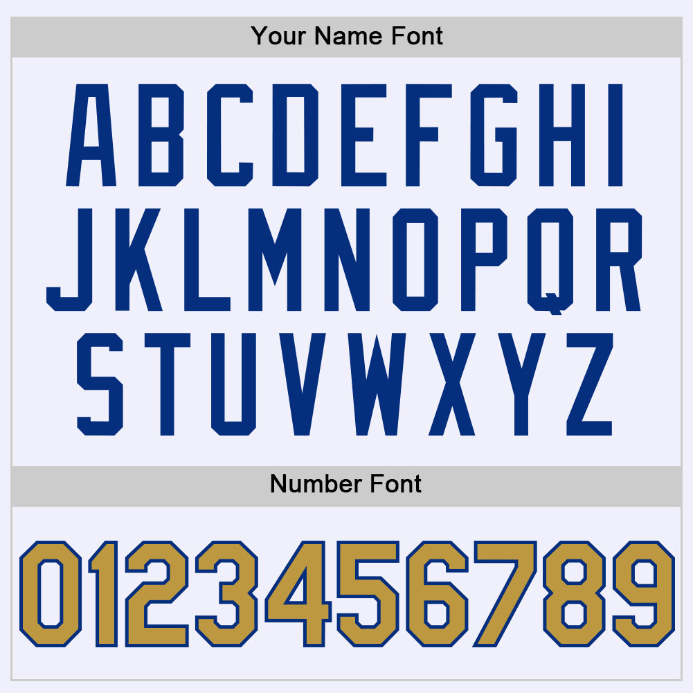 Custom White Old Gold-Royal Mesh Authentic Throwback Baseball Jersey - Sky-Custom