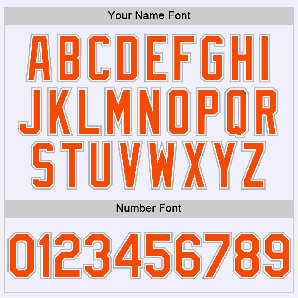 Custom White Orange-Gray Mesh Authentic Throwback Baseball Jersey - Sky-Custom