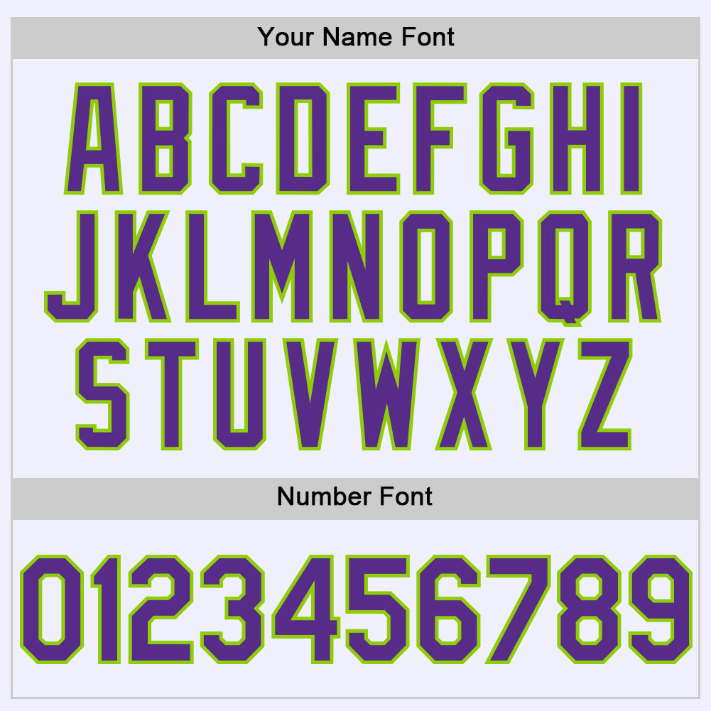 Custom White Purple-Neon Green Mesh Authentic Throwback Baseball Jersey - Sky-Custom