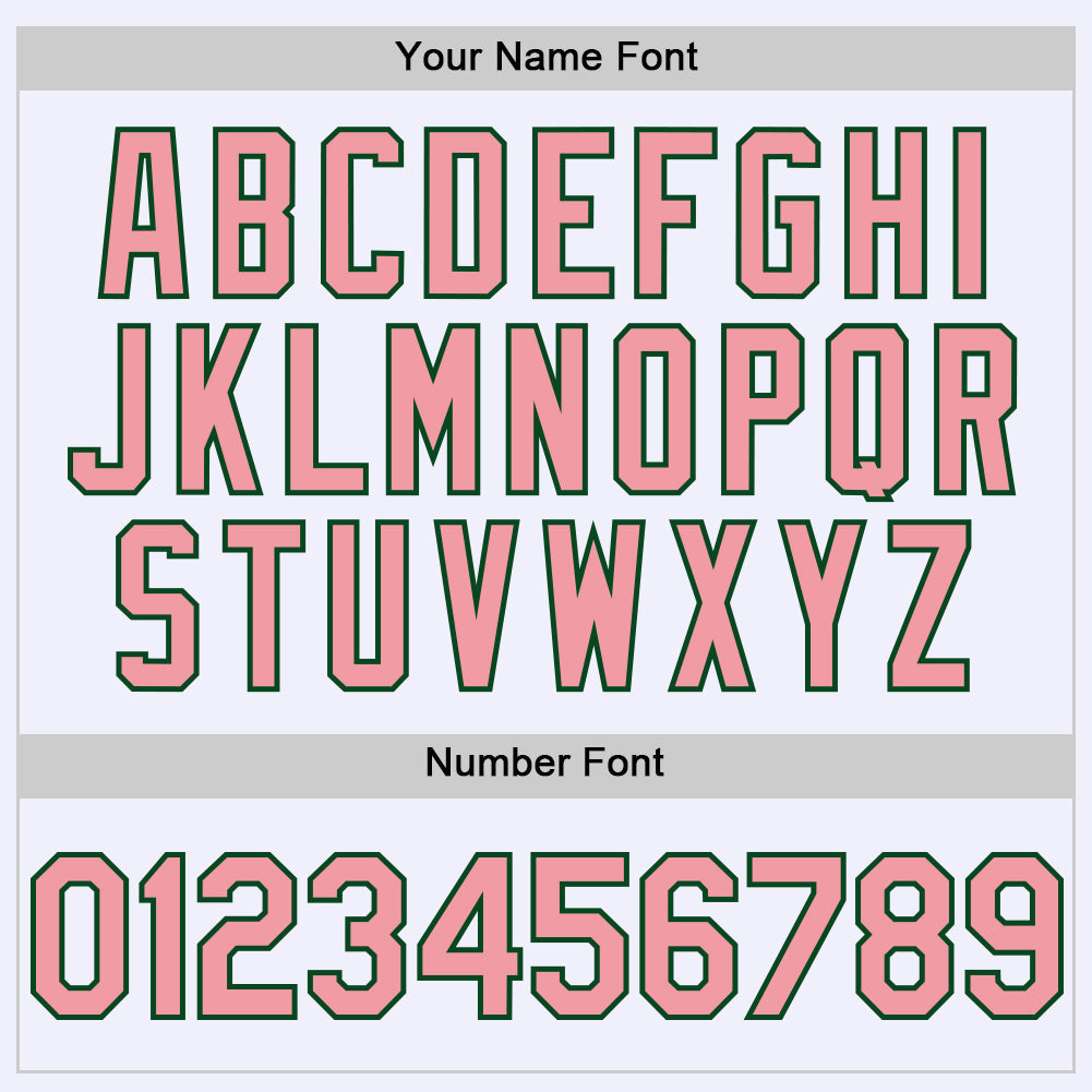 Custom White Medium Pink-Green Mesh Authentic Throwback Baseball Jersey - Sky-Custom