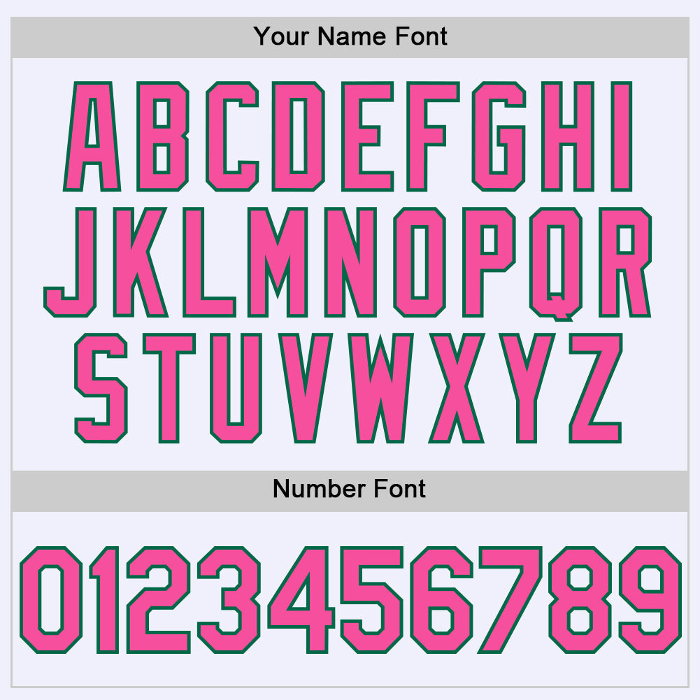 Custom White Pink-Kelly Green Mesh Authentic Throwback Baseball Jersey - Sky-Custom