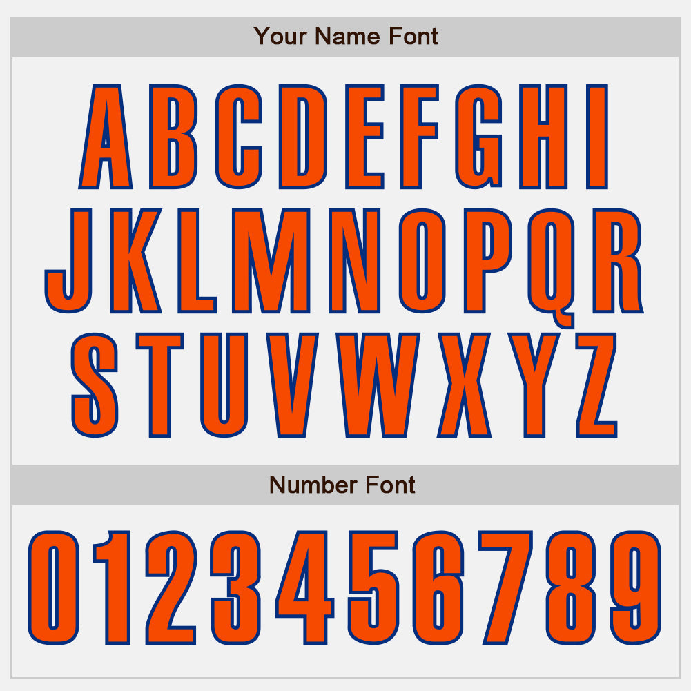 Custom White Orange-Royal Authentic Baseball Jersey - Sky-Custom
