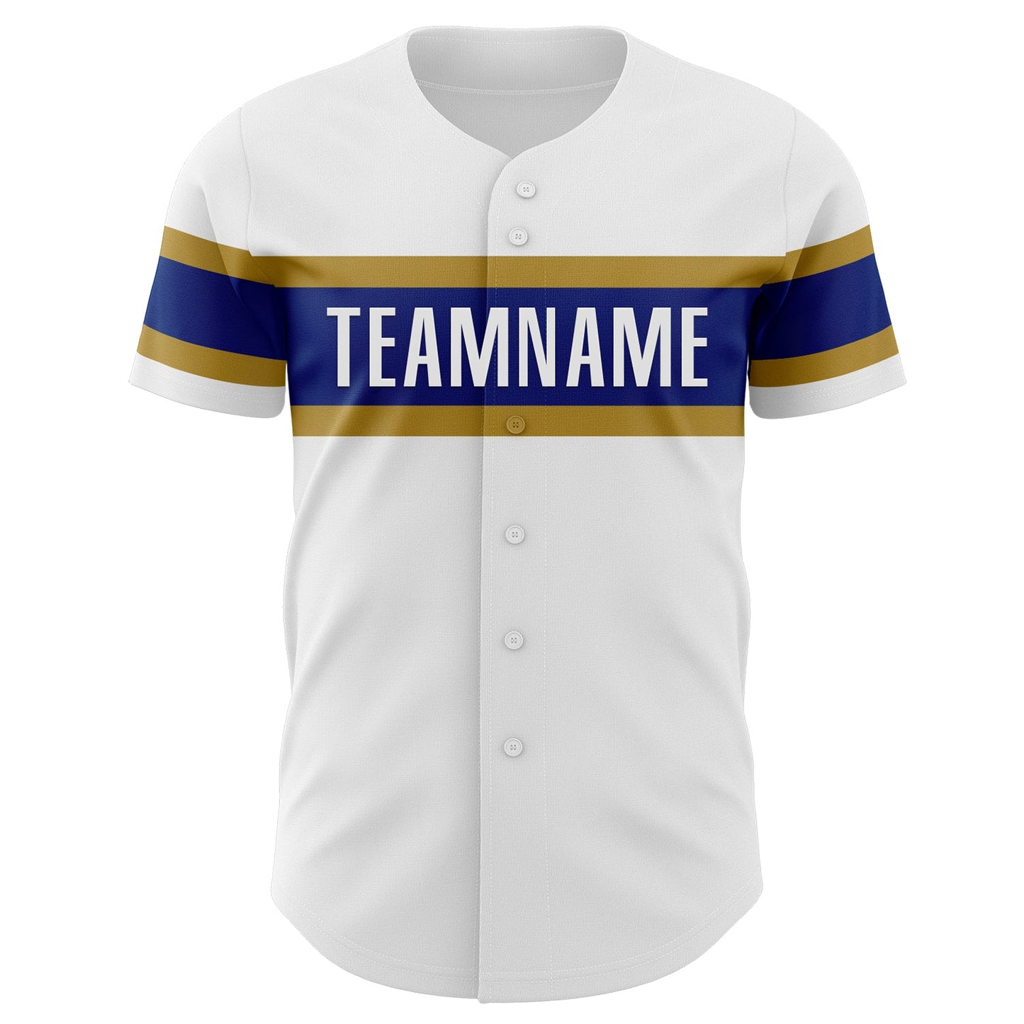 Custom White Old Gold-Royal Authentic Baseball Jersey - Sky-Custom