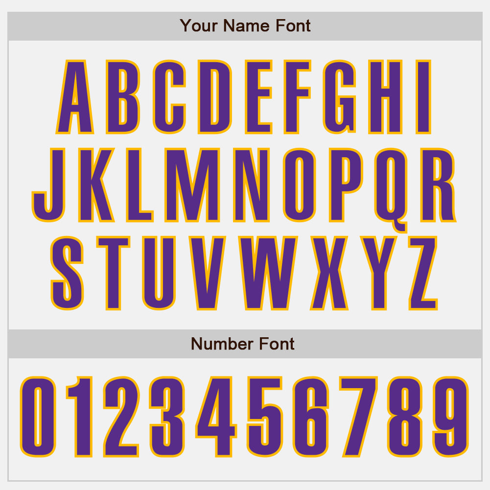 Custom White Purple-Gold Authentic Baseball Jersey - Sky-Custom